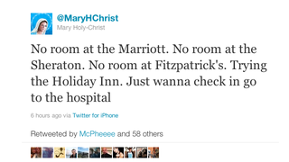 Mary and Joseph Are Tweeting the Nativity